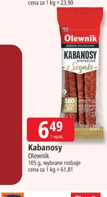 Kabanosy Olewnik promocja w Leclerc
