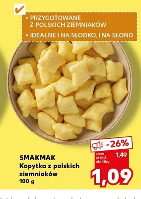 Kopytka z polskich ziemniaków SMAKMAK promocja w Kaufland