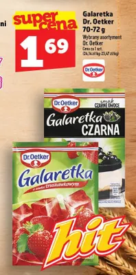Galaretka o smaku truskawkowym Dr. Oetker promocja w TOPAZ