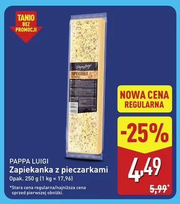 Zapiekanka z pieczarkami Pappa Luigi promocja w Aldi