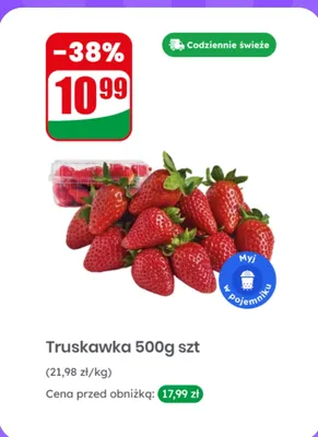 Truskawka 500 G promocja w Dino