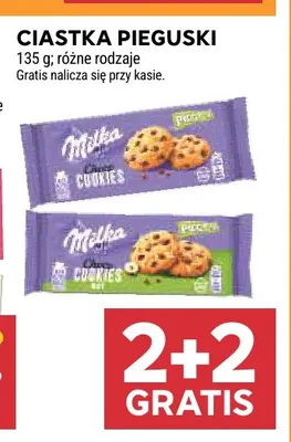 Ciastka Pieguski Milka promocja w Stokrotka