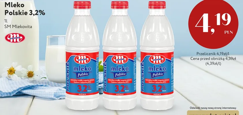 Mleko Polskie 3,2% Mlekovita promocja w Market Point