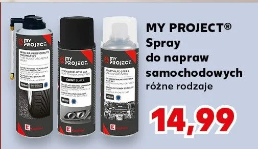Spray do napraw samochodowych My Project promocja w Kaufland
