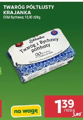 Twaróg półtłusty krajanka Łublanка OSM Bychawa promocja w Stokrotka