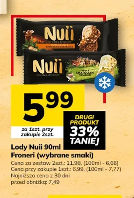 Lody Nuii Australian Macadamia promocja w Hitpol
