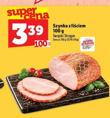 Szynka z liściem Swojski Stragan promocja w TOPAZ