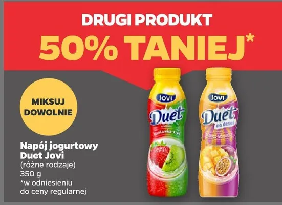 Napój jogurtowy Duet promocja w Netto
