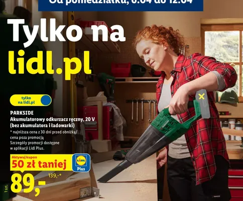 Akumulatorowy odkurzacz ręczny 20V (bez akumulatora i ładowarki) promocja w Lidl