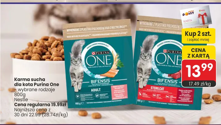 Karma sucha dla kota Purina One Bifensis Sterilcat promocja w Market Point