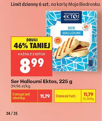 Ser Halloumi Ektos promocja w Biedronka