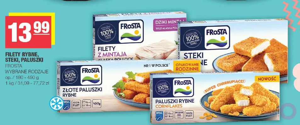 Filety rybne, steki, paluszki promocja w SPAR