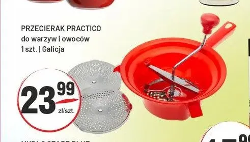 Przecierak Practico do warzyw i owoców Galicja promocja w Sedal