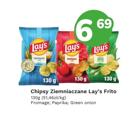 Chipsy ziemniaczane Lay's Frito Fromage promocja w Limonka
