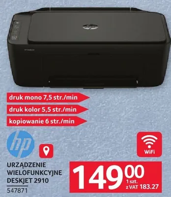 Urządzenie wielofunkcyjne HP DESKJET 2910 promocja w Selgros