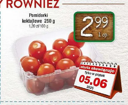 Pomidorki koktajlowe promocja w LEWIATAN