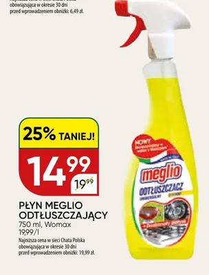 Płyn Meglio odtłuszczający Womax promocja w Chata Polska