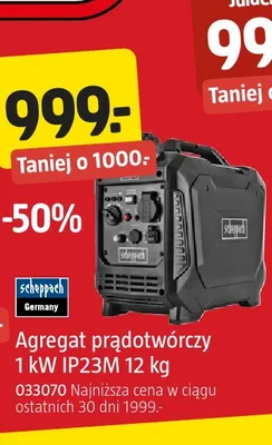 Agregat prądotwórczy Scheppach promocja w Jula