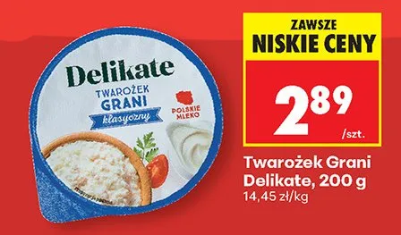 Twarożek Grani klasyczny promocja w Biedronka