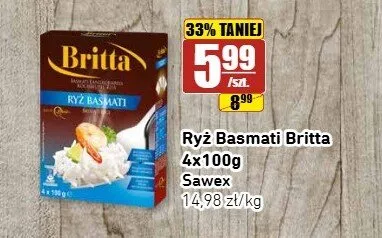 Ryż basmati Britta 4-pak promocja w API Market