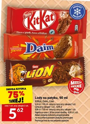 Lody na patyku KitKat promocja w Twój Market