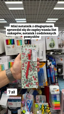 Mini notatnik z długopisem Pepco School & Office promocja w Pepco
