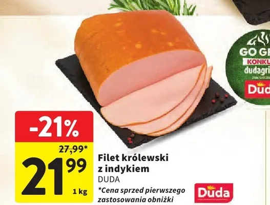 Filet królewski z indykiem DUDA promocja w Intermarche