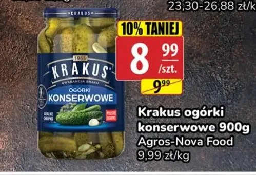 Ogórki konserwowe Krakus promocja w API Market