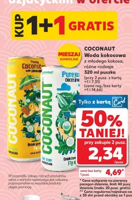 Woda kokosowa z młodego kokosa, różne rodzaje promocja w Kaufland