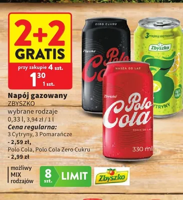 Napój gazowany Polo Cola Zbyszko promocja w Intermarche