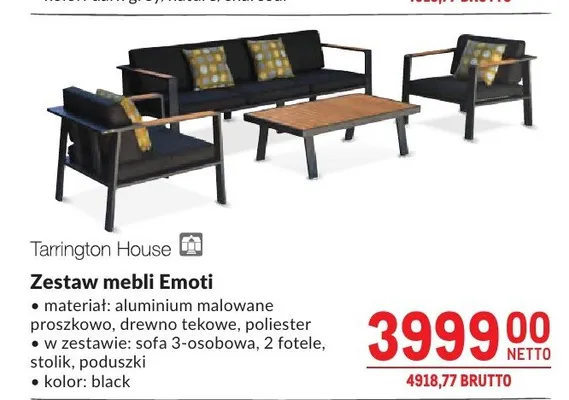 Zestaw mebli Tarrington House Emoti promocja w Makro