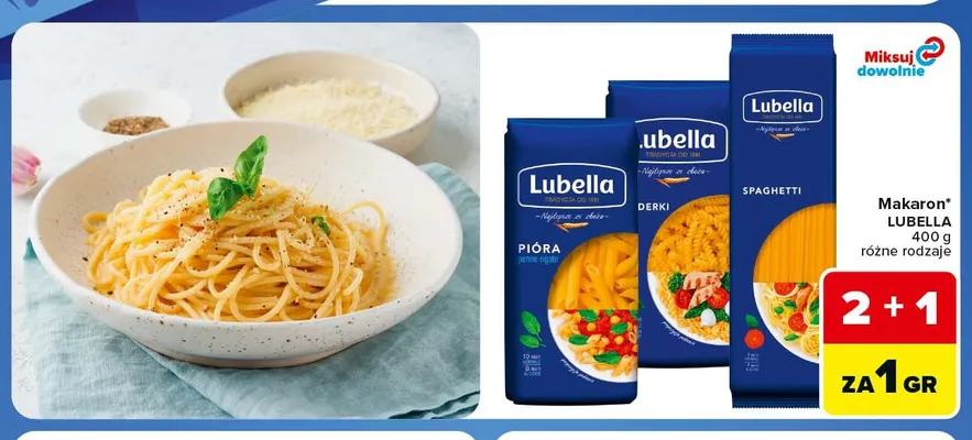 Makaron Lubella świderki promocja w Carrefour Express