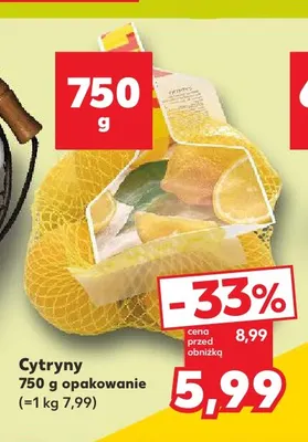 Cytryny promocja w Kaufland