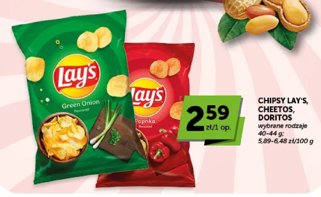 Chipsy Lay's Green Onion promocja w Groszek