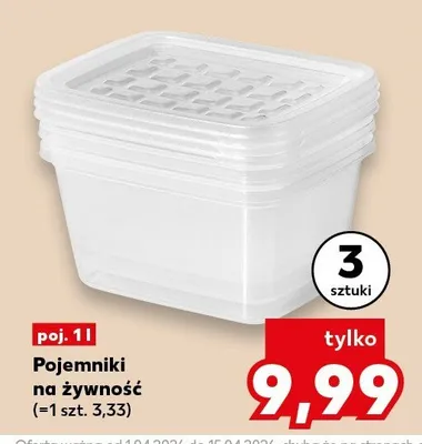 Pojemniki na żywność promocja w Kaufland