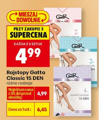 Rajstopy Classic 15 DEN, różne rodzaje promocja w Biedronka