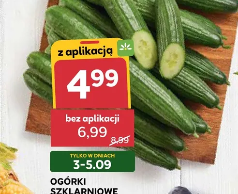Ogórki szklarniowe promocja w Stokrotka
