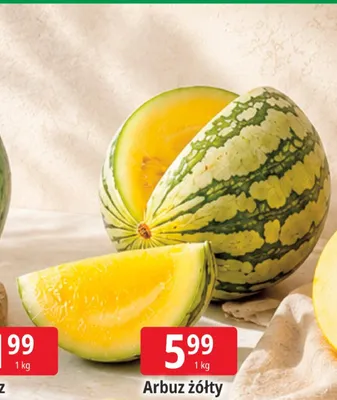 Arbuz żółty promocja w Leclerc