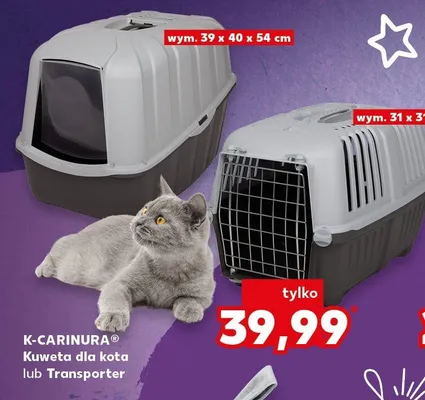 Kuweta dla kota 39x40x54 cm promocja w Kaufland