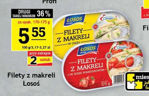 Filety z makreli w sosie pomidorowym Łosoś Ustka promocja w Gram Market