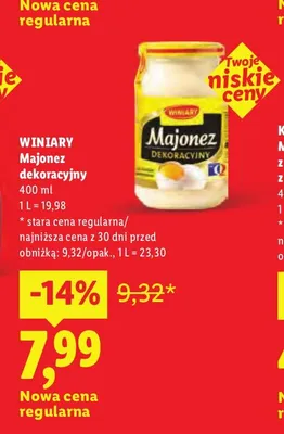Majonez Dekoracyjny Winiary promocja w Lidl