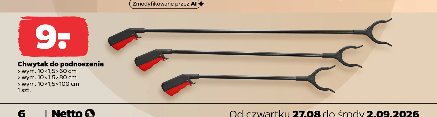Chwytak do podnoszenia promocja w Netto