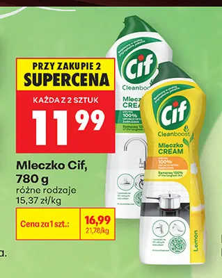 Mleczko Cif promocja w Biedronka