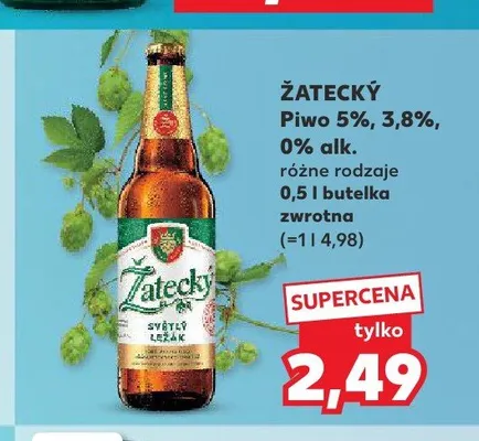 Piwo Žatecký Světlý Ležák promocja w Kaufland