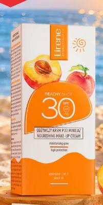 Odżywczy krem pod makijaż Lirene Peachy Shot SPF 30 promocja w Netto