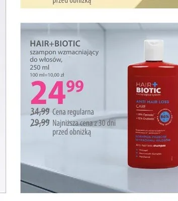 Szampon wzmacniający do włosów Hair+Biotic promocja w Hebe