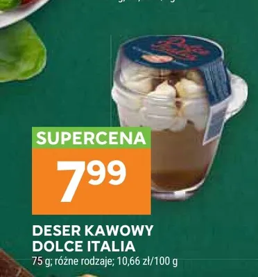 Deser kawowy Dolce Italia promocja w Stokrotka