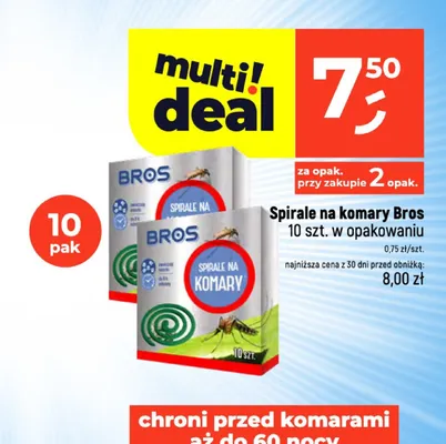 Spirale na komary Bros promocja w Dealz