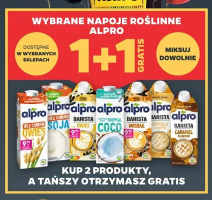 Napoje roślinne Alpro promocja w Netto