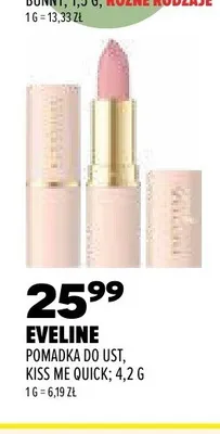 Pomadka do ust Eveline Kiss Me Quick promocja w Drogerie Natura